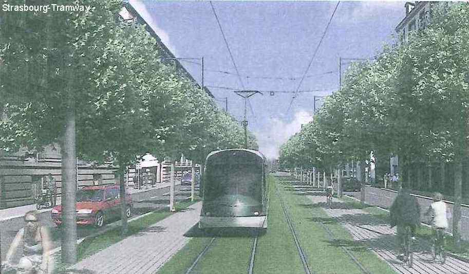 Nouvel am�nagement du Boulevard Wilson.